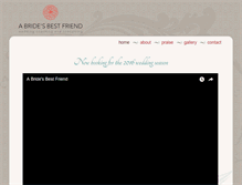 Tablet Screenshot of a-brides-best-friend.com